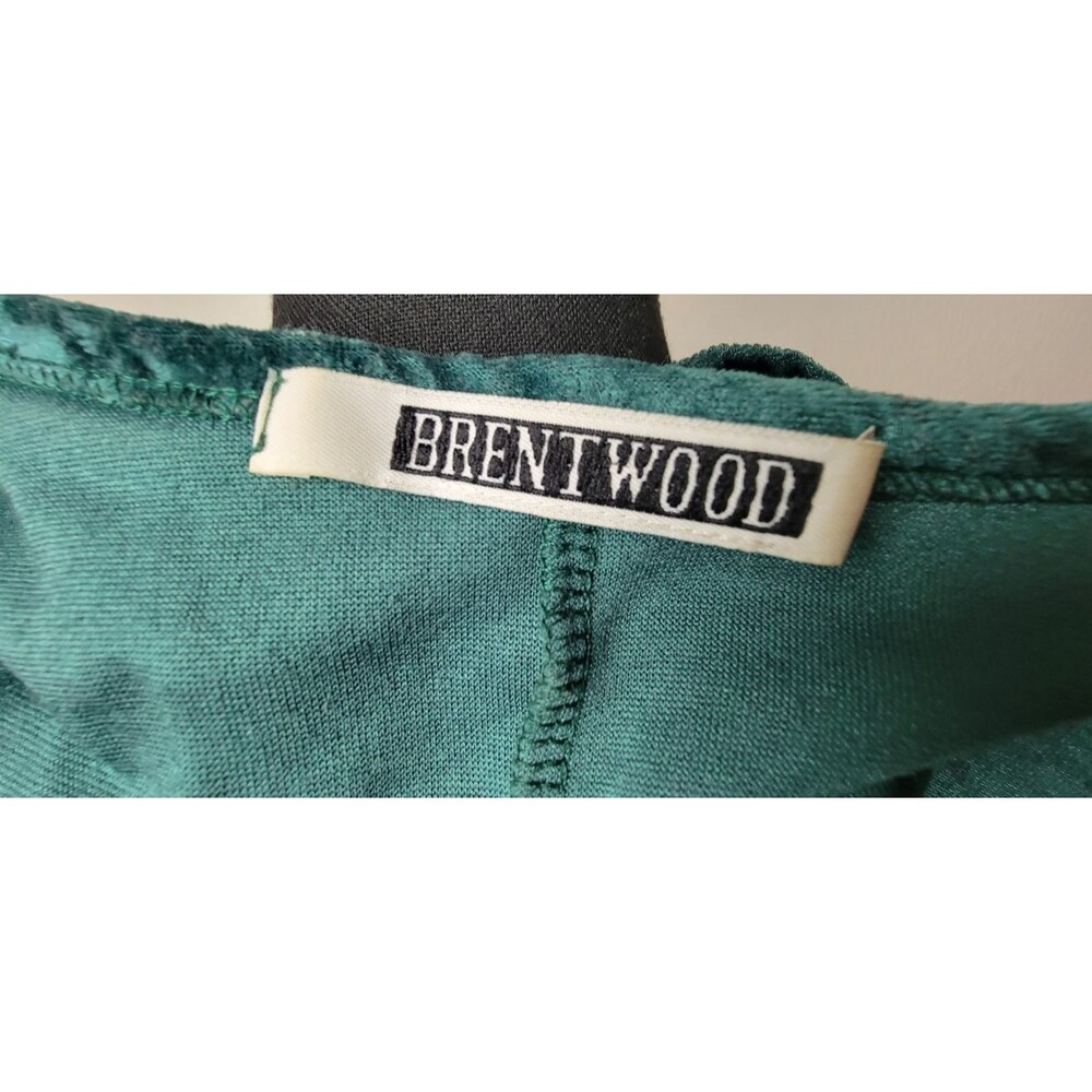 Vintage Green Velvet Dress Y2K 90s Retro Indie Hippie Whismigoth Goth Funk Mod - Picture 4 of 4